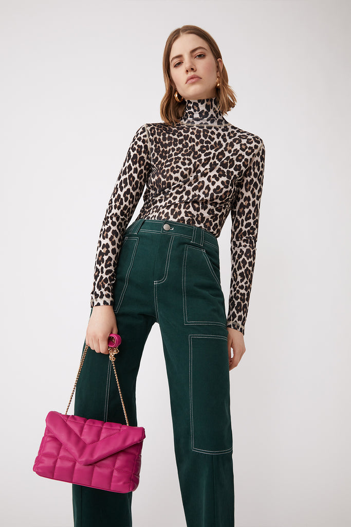 Alberto - Fuchsia quilted shoulder bag - Suncoo HK