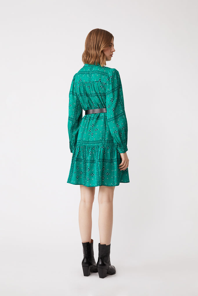 Carin - Bandana pattern shirt dress - Suncoo HK