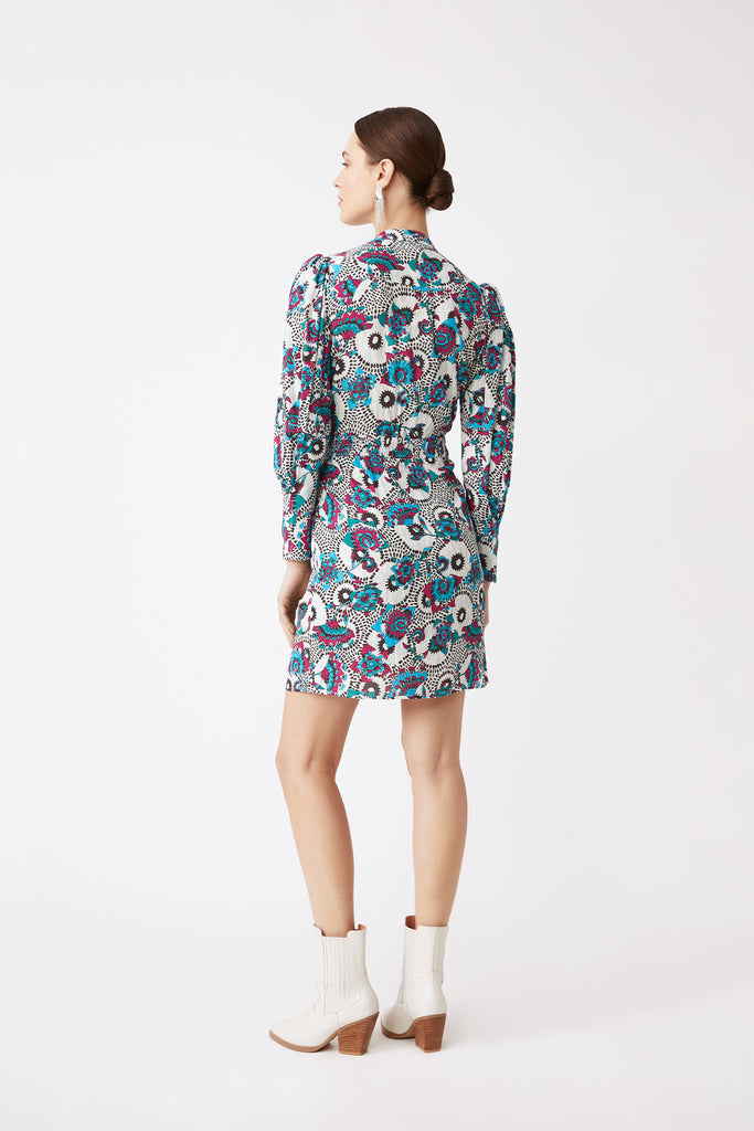 Clea - Short printed dress - Suncoo HK
