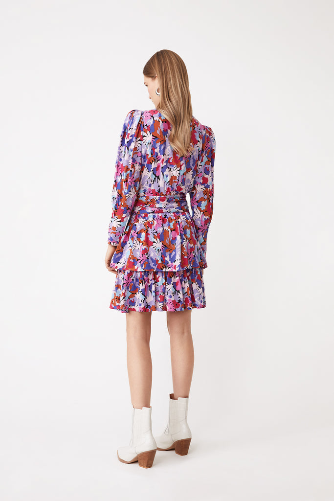 Cedia - Floral print short dress - Suncoo HK