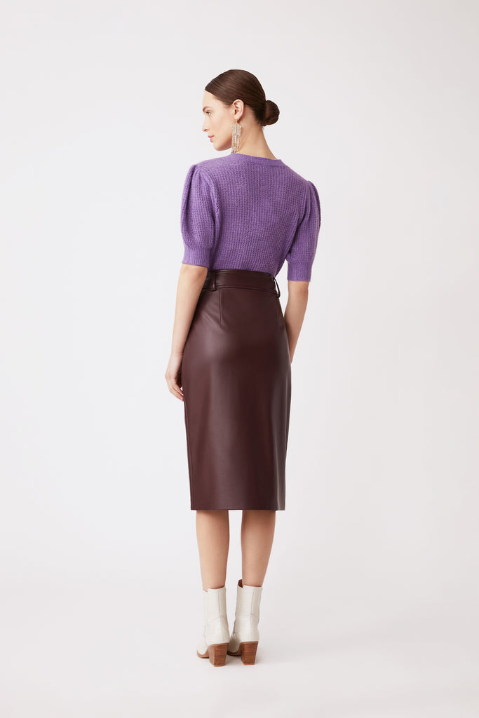 Fancy - Long skirt in imitation leather - Suncoo HK