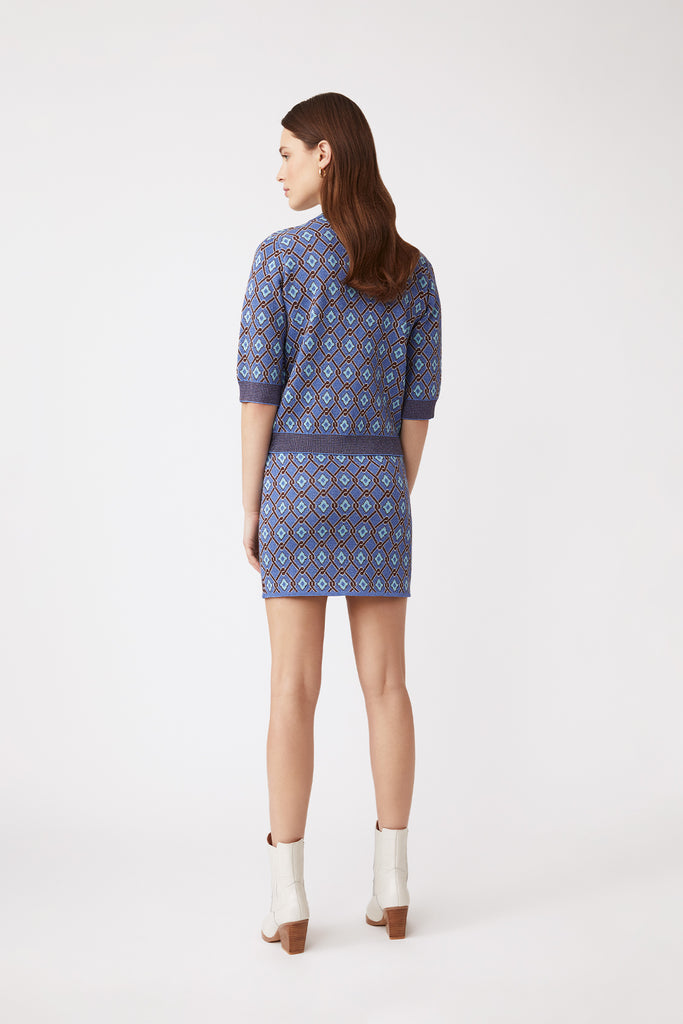 Palmares - Patterned jacquard short jumper - Suncoo HK
