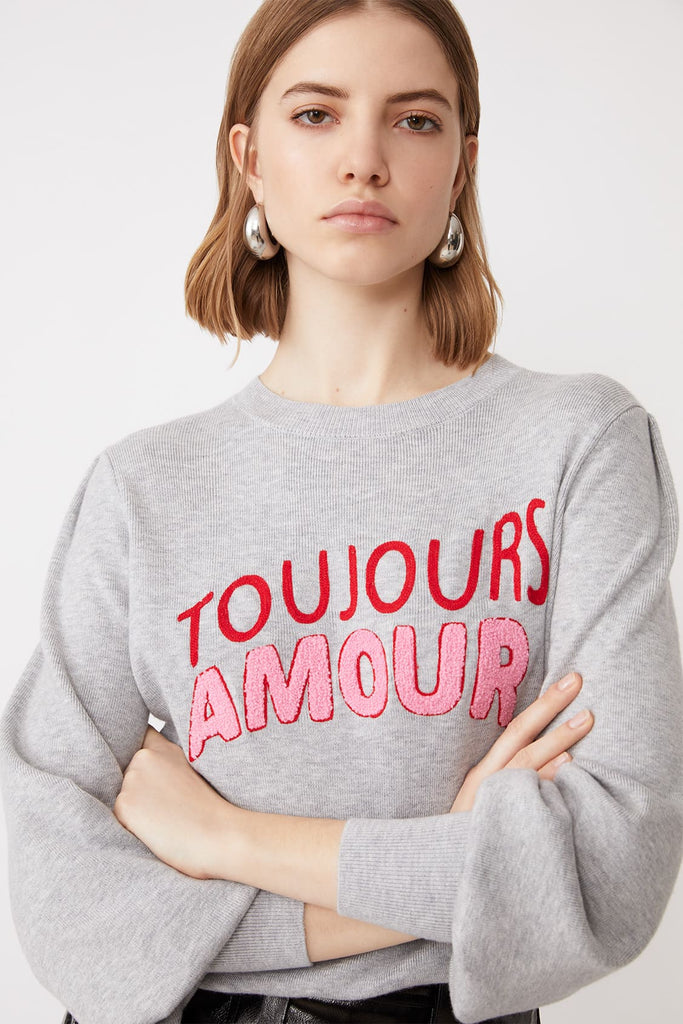 Percy - Fantasy thin jumper with TOUJOURS AMOUR message - Suncoo HK