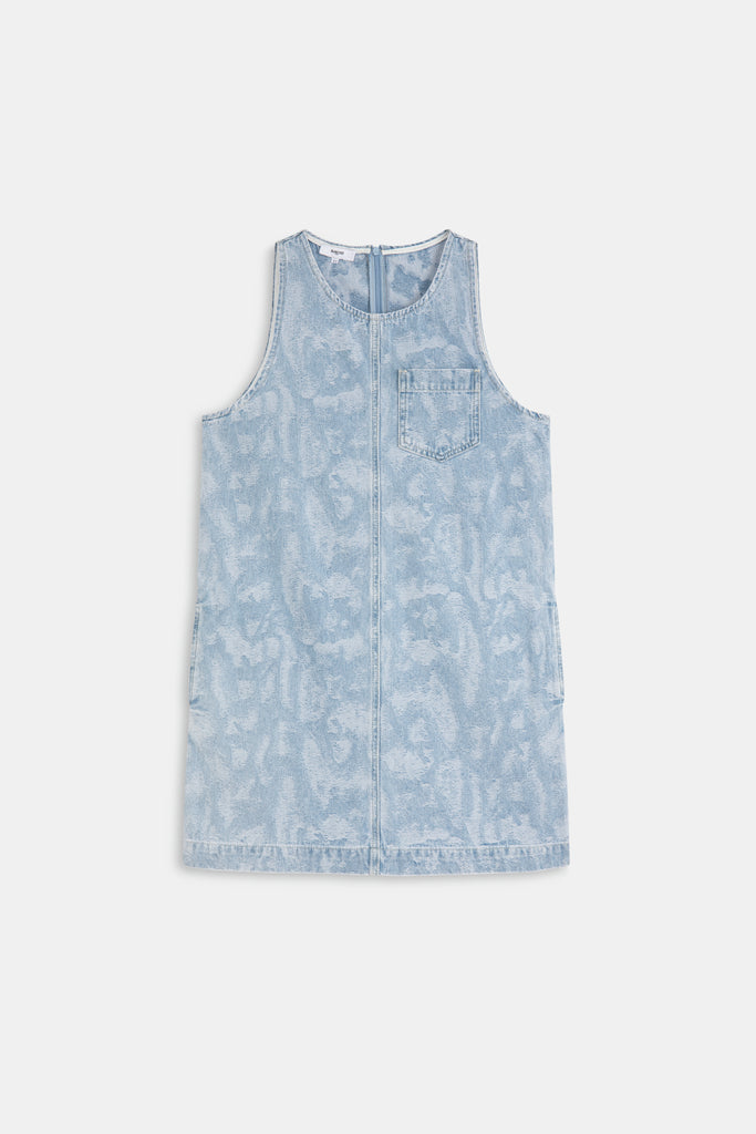 CASEY - Short Sleeveless Denim Dress - Suncoo HK
