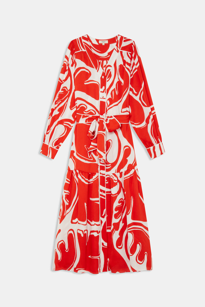 CINDIA - Longsleeve Shirt Dress - Suncoo HK