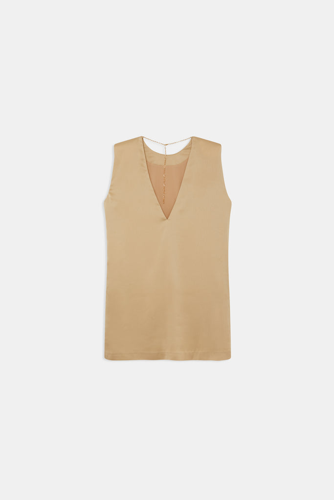 CLARA - Short Satin Chain Dress - Suncoo HK