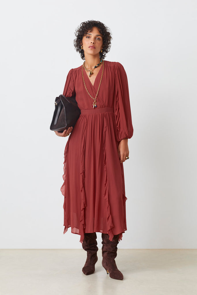 CASSIE - Musslin long dress - Suncoo HK
