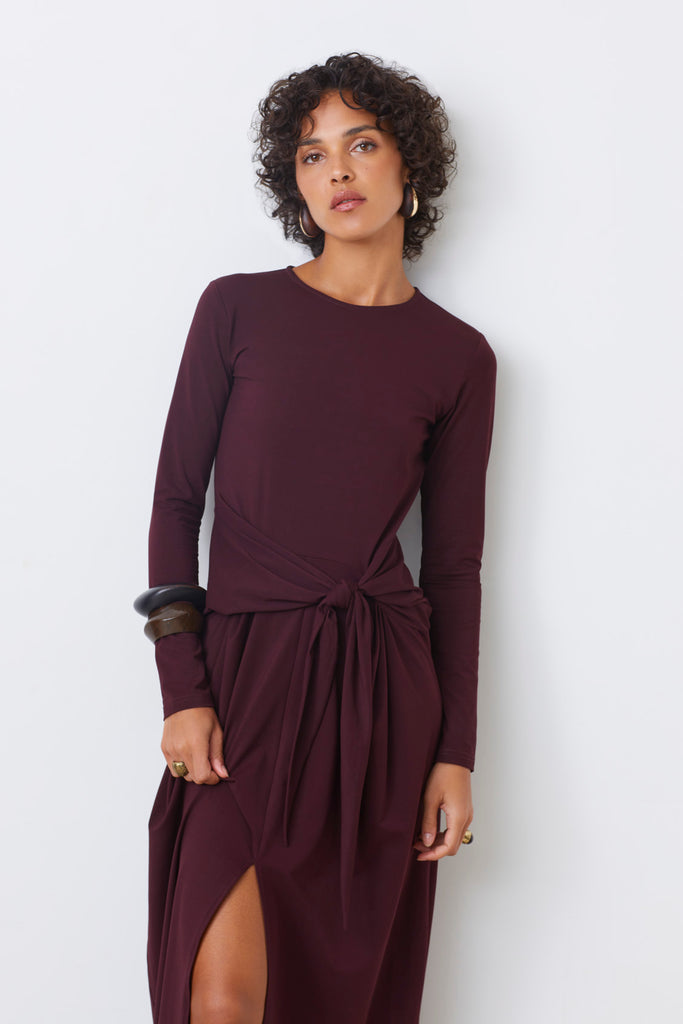 CLOUD - Long draped dress - Suncoo HK