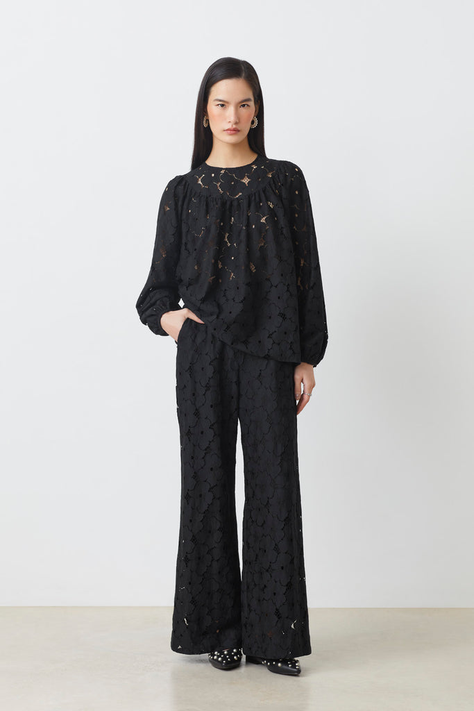 JOYCE - Wide lace pants - Suncoo HK