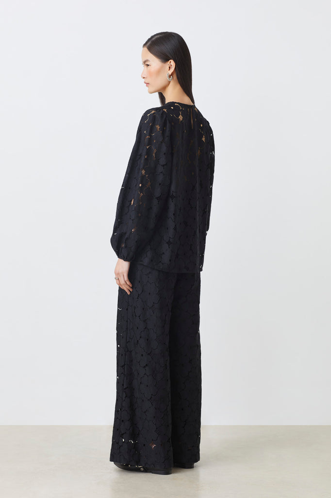 JOYCE - Wide lace pants - Suncoo HK