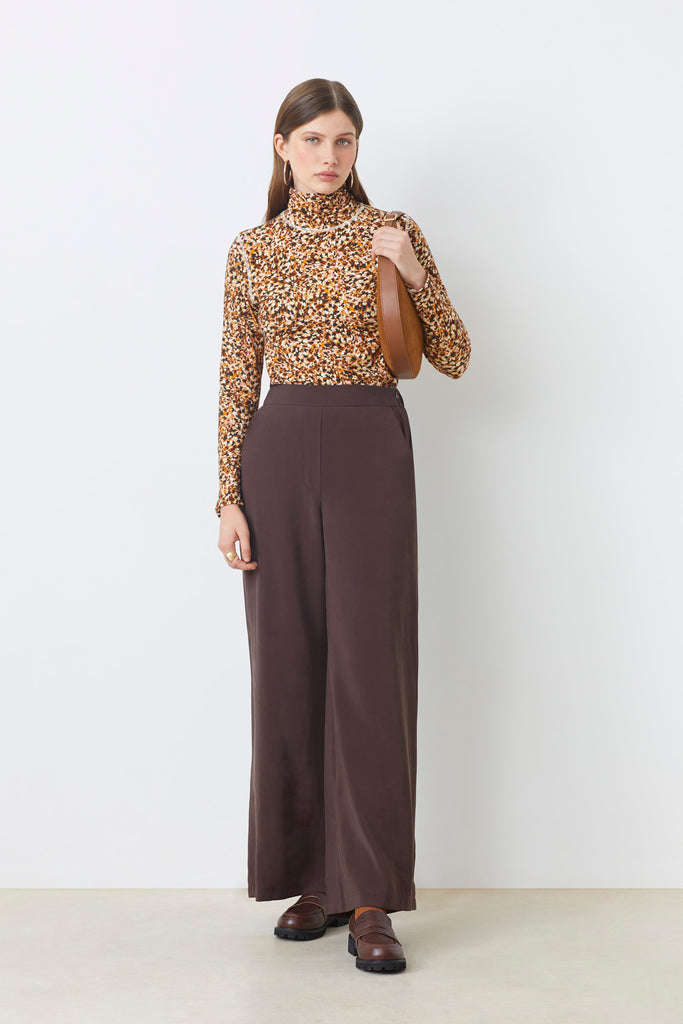 JESSY - Fluid high-waisted pants - Suncoo HK