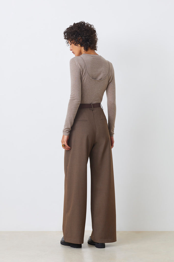 JONAS - Pleated suit trousers - Suncoo HK