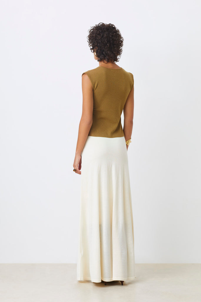 PAGNI - Thin sleeveless button jumper - Suncoo HK