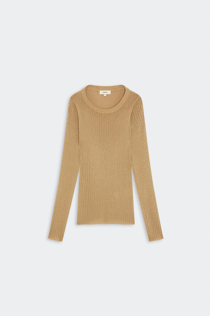 PRAVEG - Thin ribbed lurex jumper - Suncoo HK