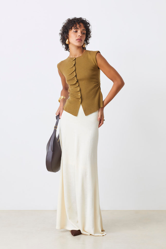 FRANKI - Long flowing knitted skirt - Suncoo HK