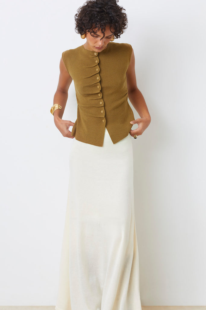 FRANKI - Long flowing knitted skirt - Suncoo HK