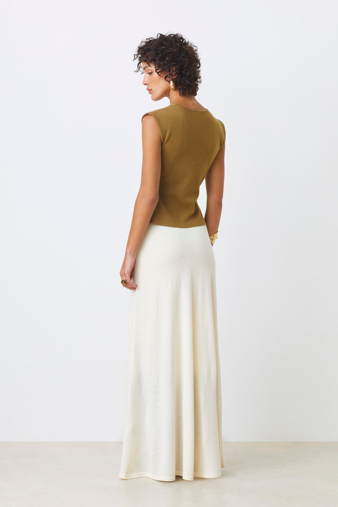 FRANKI - Long flowing knitted skirt - Suncoo HK