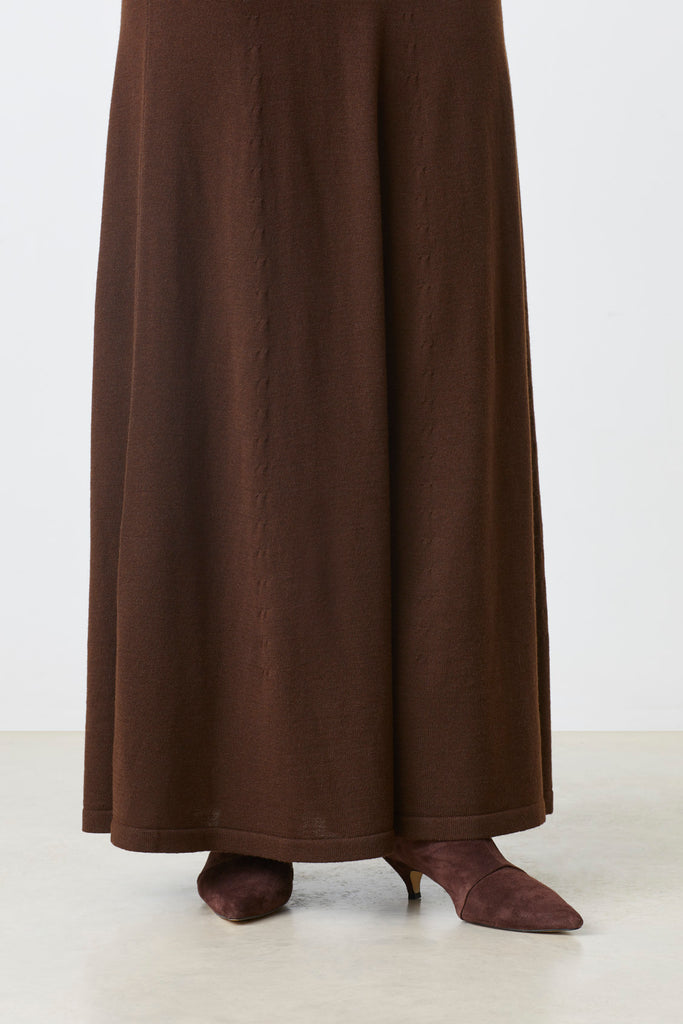 FRANKI - Long flowing knitted skirt - Suncoo HK