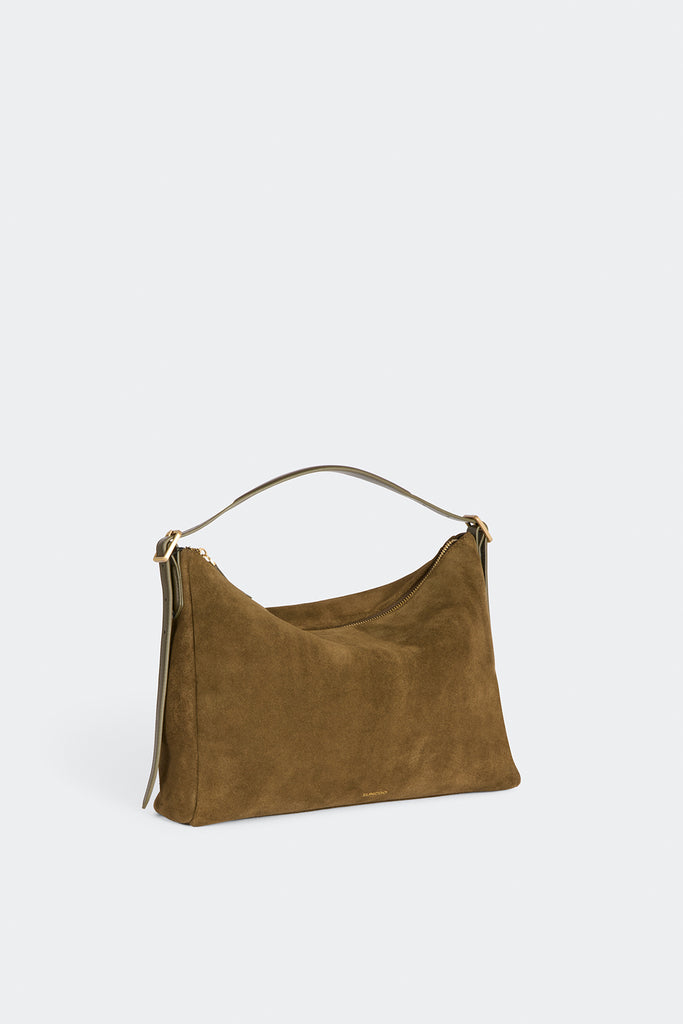 BIANCA - Khaki suede clutch bag - Suncoo HK