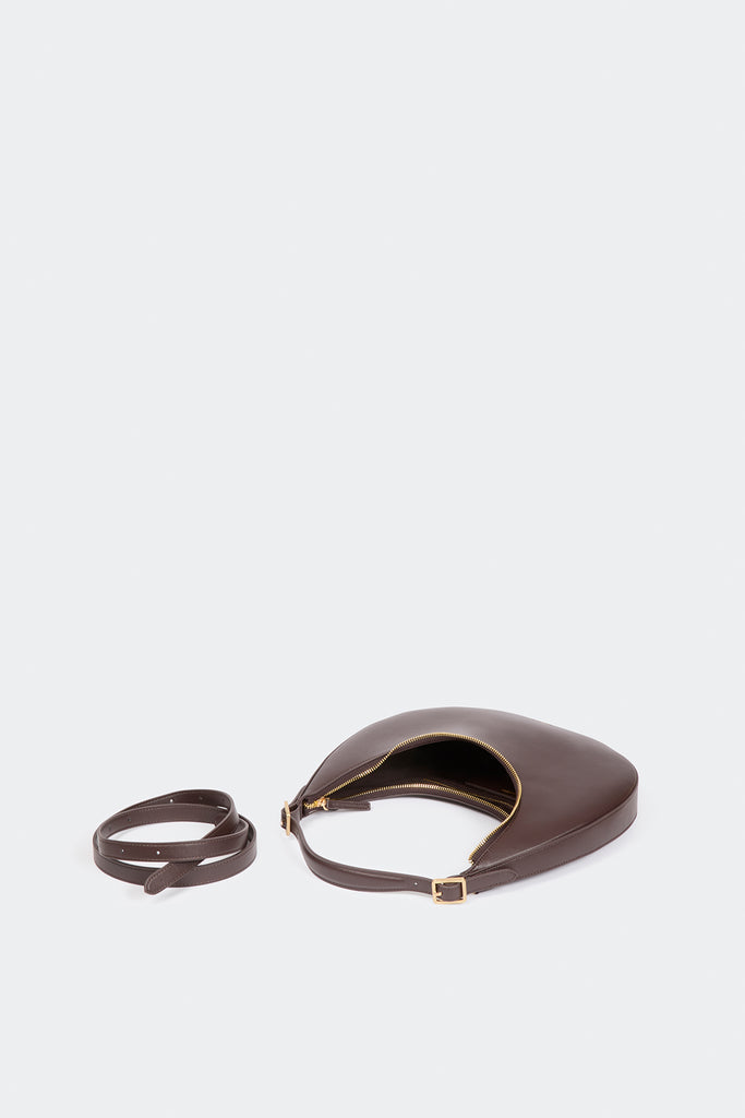 ALBA -Smooth leather half-moon handbag - Suncoo HK