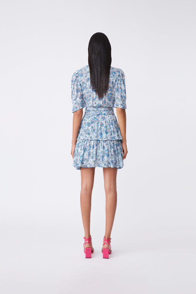 Cira - Print Long Dress With Lurex Touch - Suncoo HK