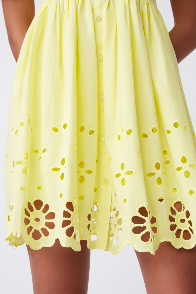 Calyssa - Embroidered short sleeve dress - Suncoo HK