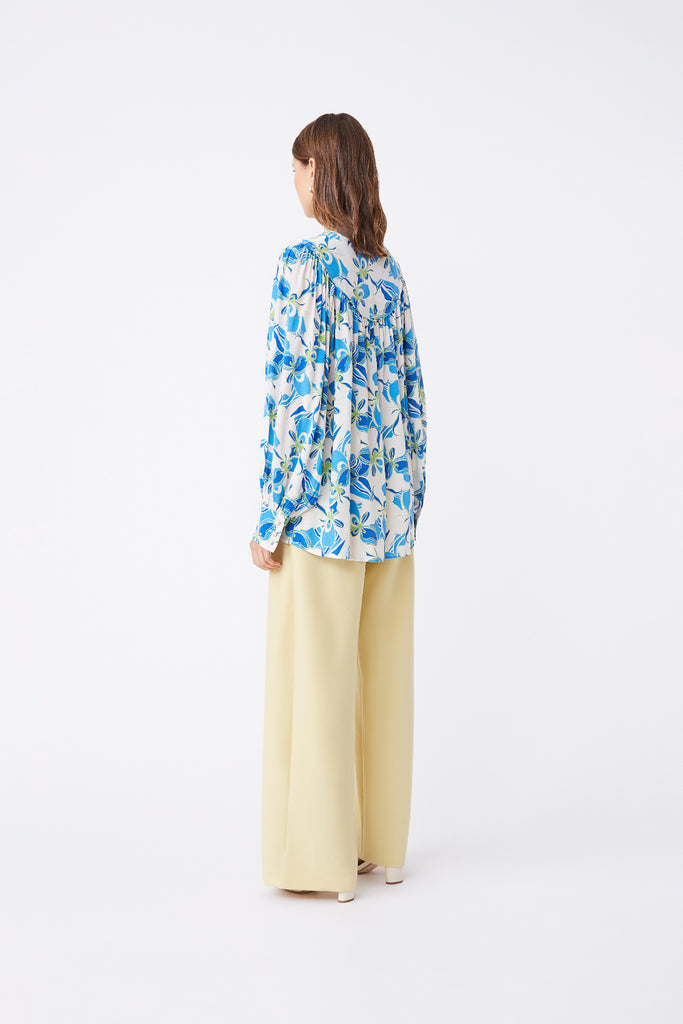 Leonie - Fluid blouse with floral print - Suncoo HK