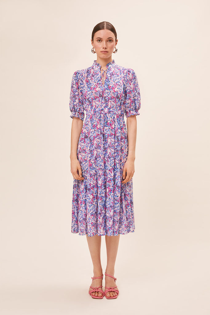Cipri - Cotton bohemian floral print dress - Suncoo HK