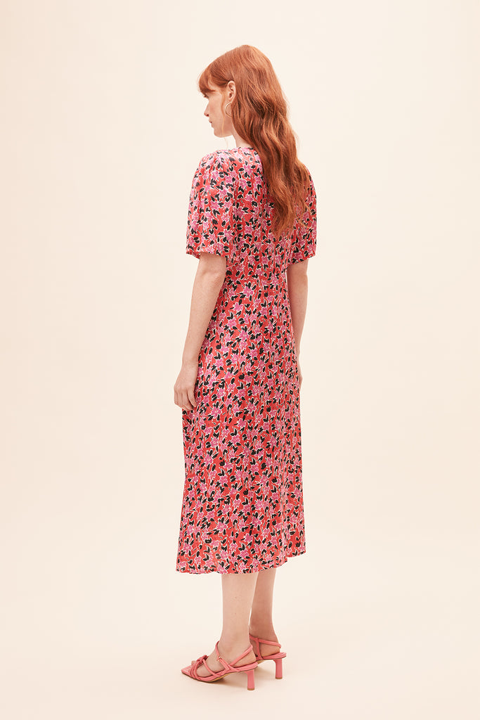 Cedia - Floral print satin mini dress - Suncoo HK