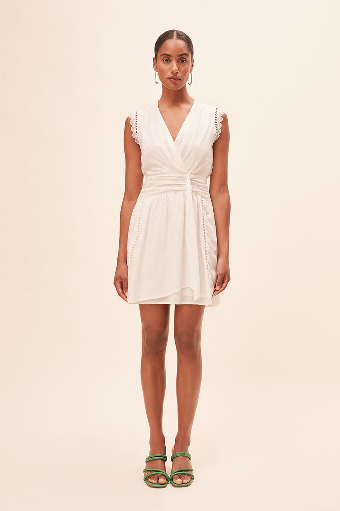 Camila - Short dress with lace details - Suncoo HK