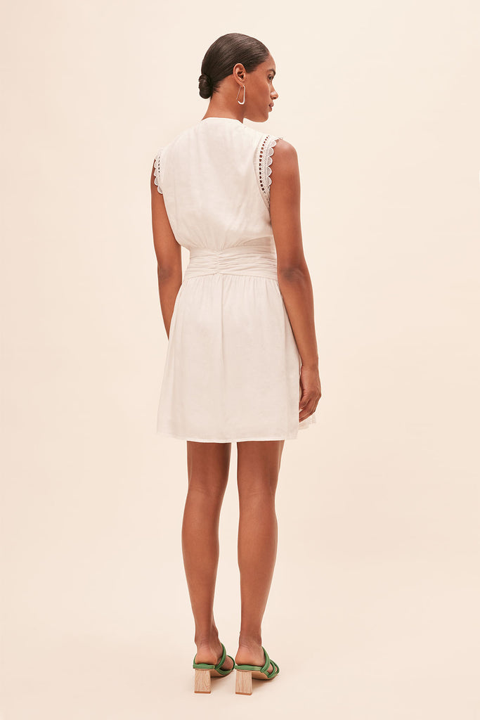 Camila - Short dress with lace details - Suncoo HK