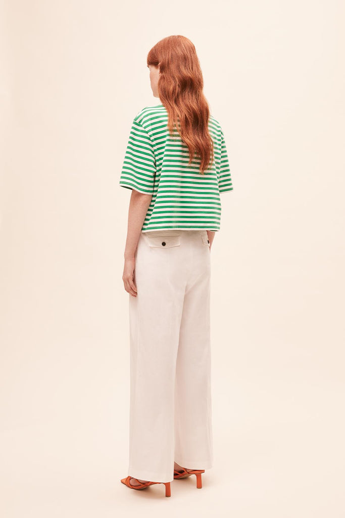 Milano - Striped cotton tee-shirt - Suncoo HK