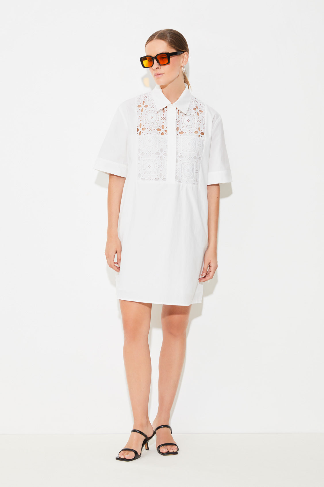 CHADIA - Belted Geranium Sun Print Dress | Suncoo HK