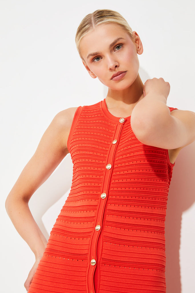 CIMEA - Geranium Sleeveless Knit Maxi Dress - Suncoo HK
