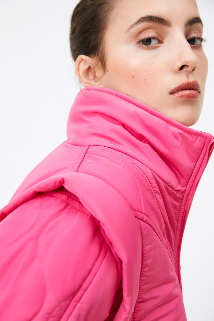 Ever -  Quilted Down Jacket With Removable Sleeves - Suncoo HK