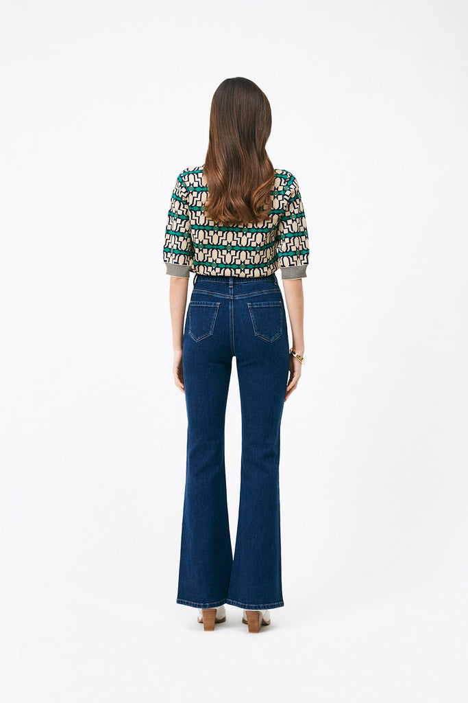 Rabia - Bootcut Jeans With Pocket Details - Suncoo HK