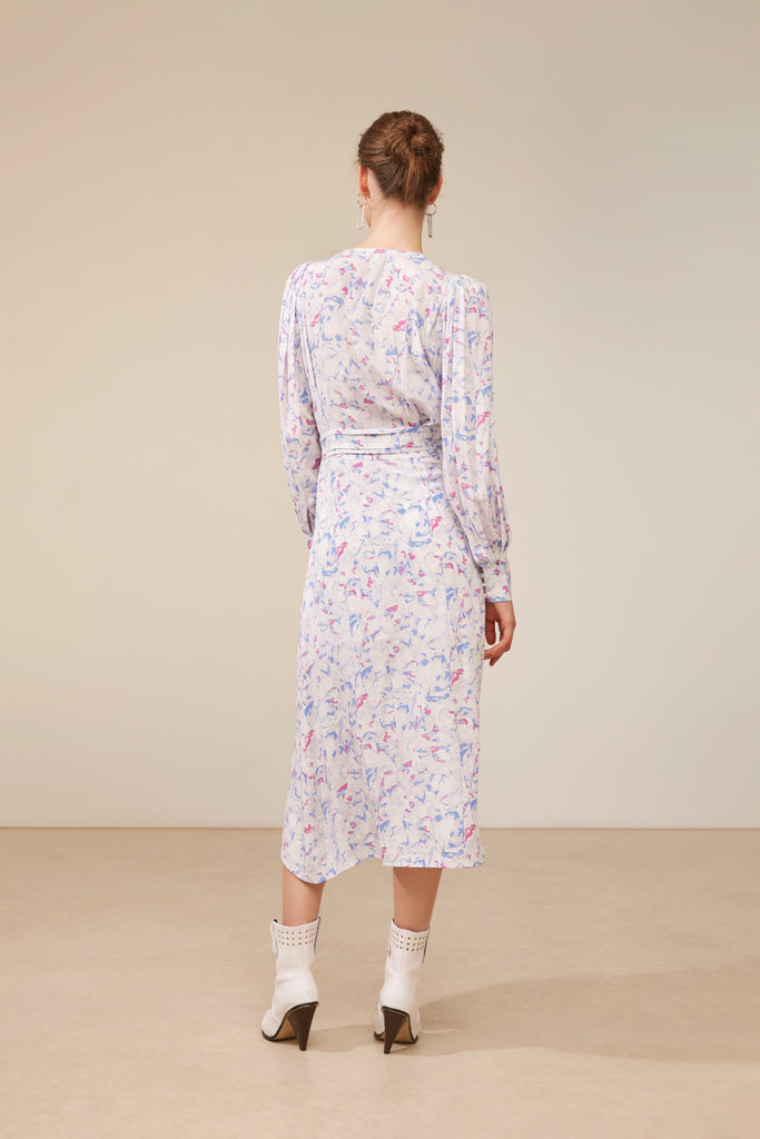 Cypres - Pastel Print Long Dress - Suncoo HK