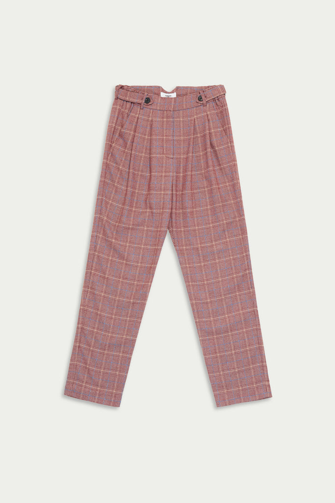 Jale - Fancy Checked Pattern Pants - Suncoo HK