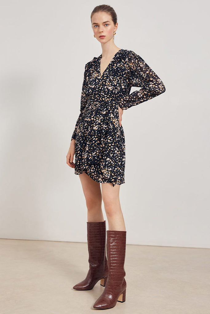 Crest - Three-Coloured Leopard Printed Short Dress - Suncoo HK