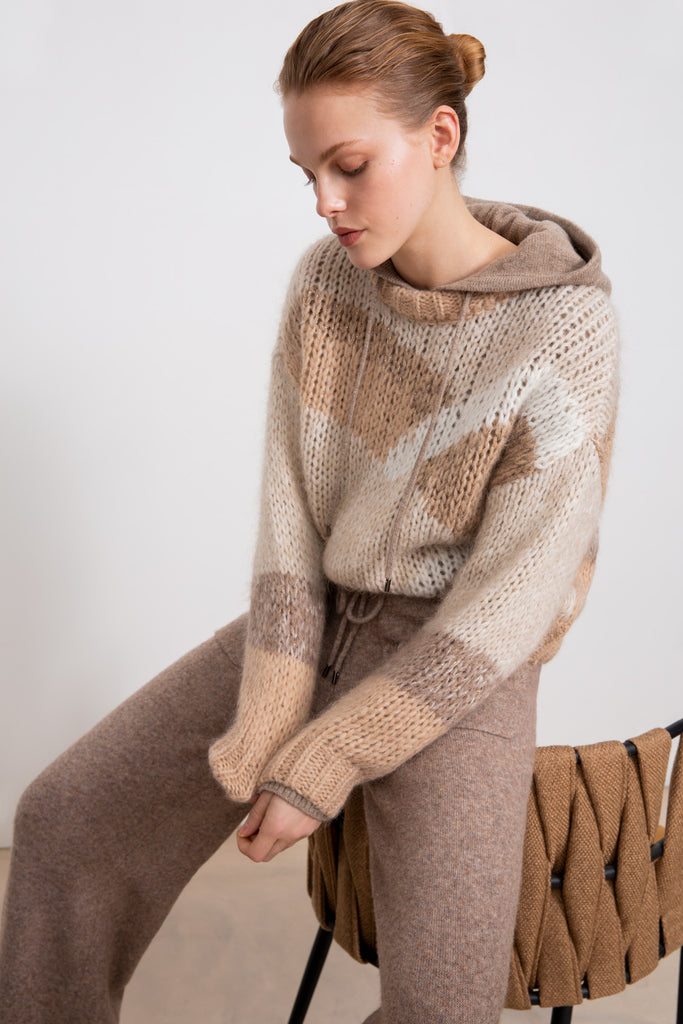 Palerm - Three-Coloured Mohair Jumper With Lurex Touch - Suncoo HK