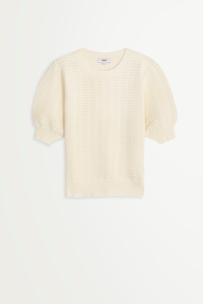 Paniel - White Short Sleeves Pullover - Suncoo HK