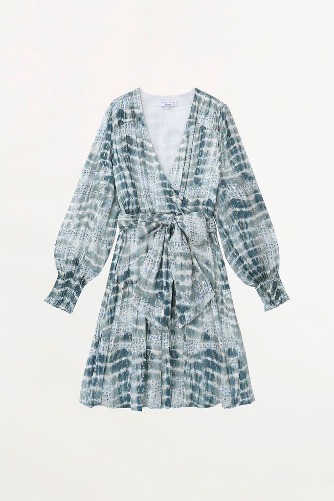 Carrie - Tie and dye zebra print short dress - Suncoo HK