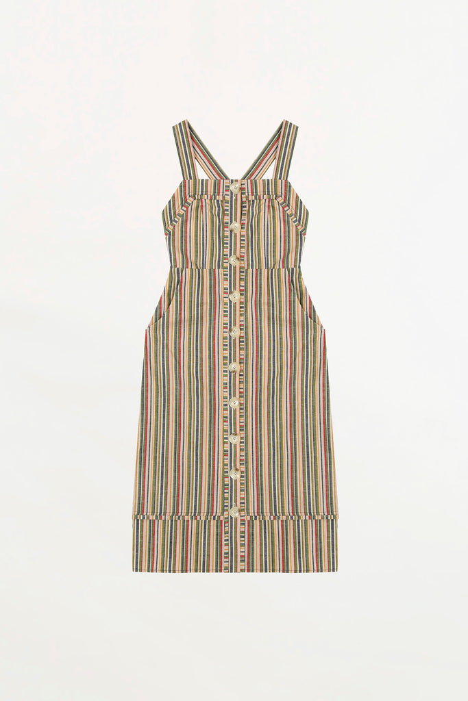 Colibri - Open back striped print dress - Suncoo HK