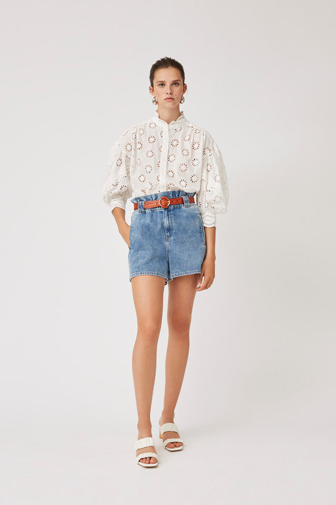 Lewis - Embroidered Floral Pattern Blouse - Suncoo HK