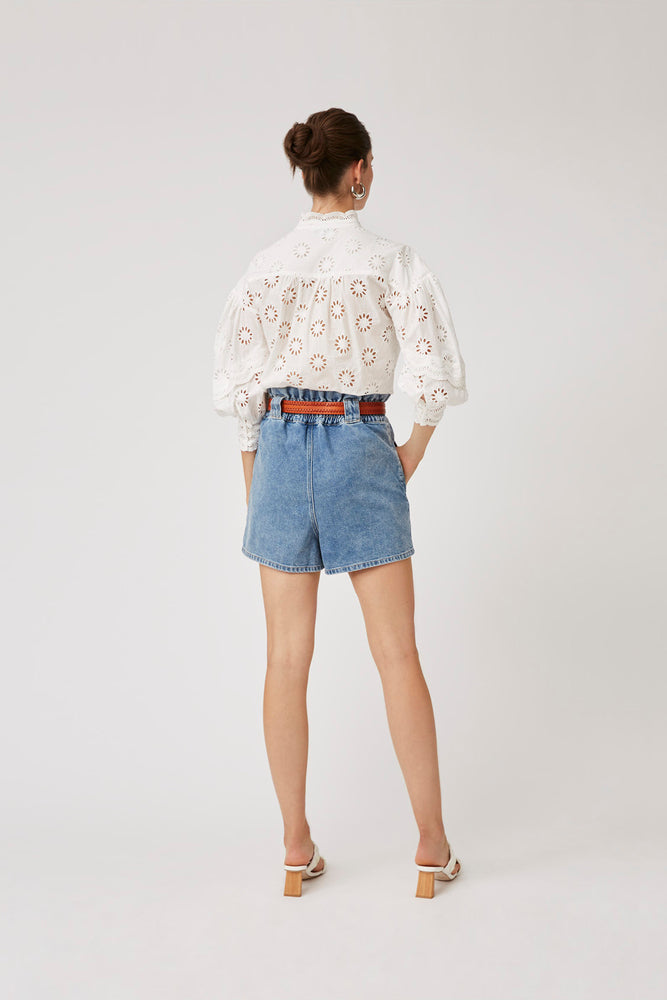 Lewis - Embroidered Floral Pattern Blouse - Suncoo HK
