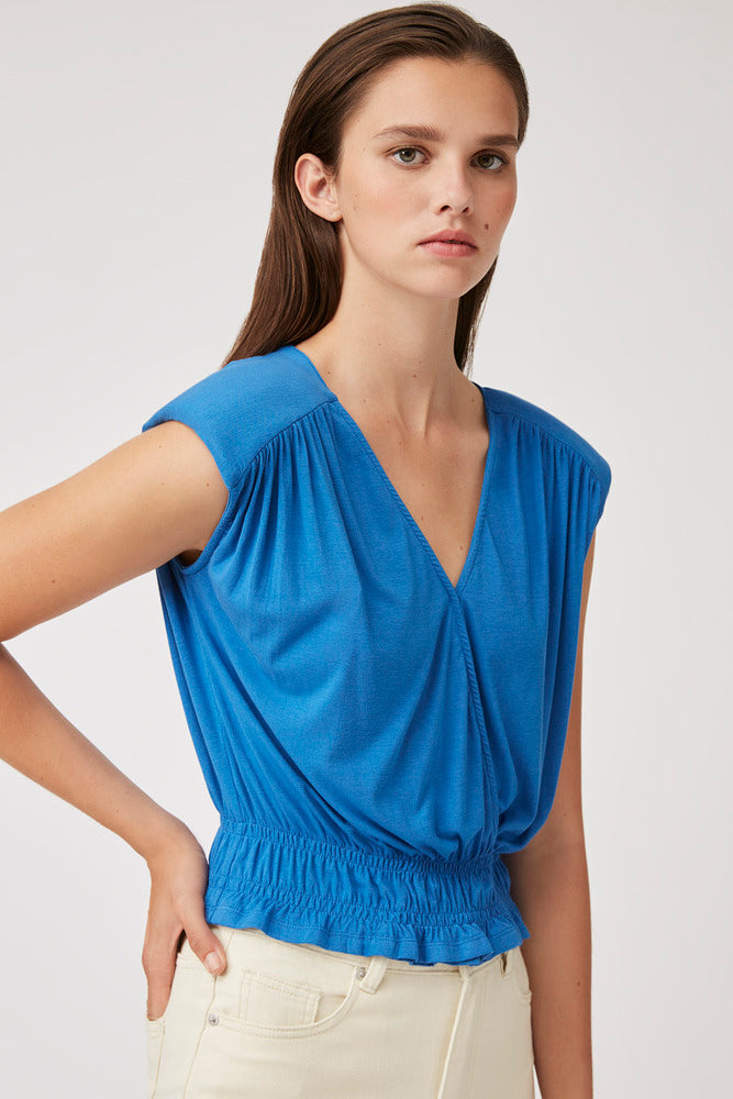 Majesty - Fluid Top With Smocked Details - Suncoo HK