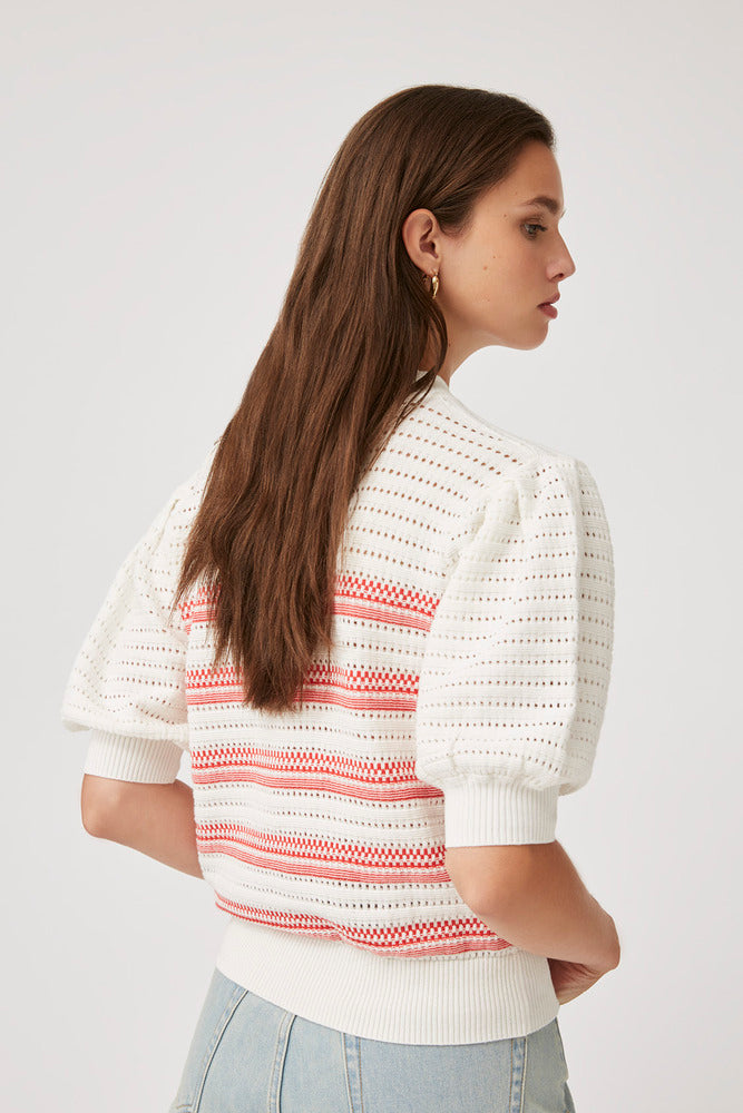 Peroz - Black Striped Hemstitched Fancy Jumper - Suncoo HK