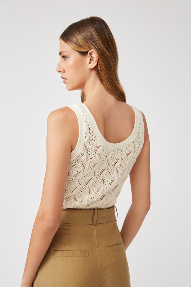 Palma - Hemstitched Vest Top Jumper - Suncoo HK