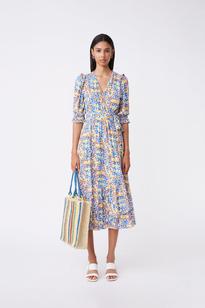 Claire - Floral Printed Long Dress - Suncoo HK