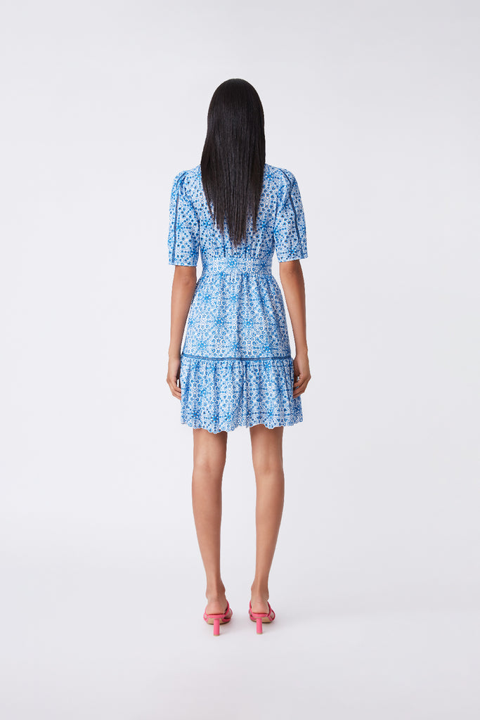 Chelsea - Embroidered Short Dress - Suncoo HK